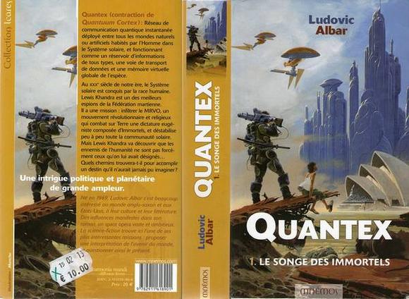 Quantex, le Songe des Immortels, de Ludovic Albar, roman de space opéra science-fiction)