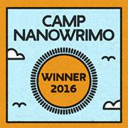 Auteur gagnant Camp NaNoWriMo avril 2016