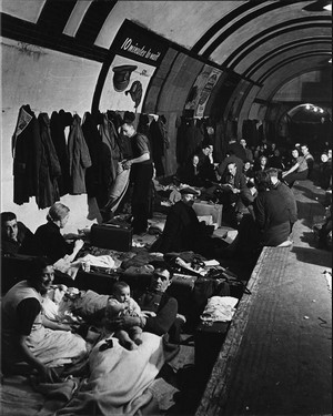 Blitz population dans le métro londonien 