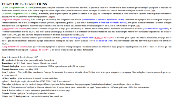 exemple de la méthode d'Yves Lavandier pour construire un récit